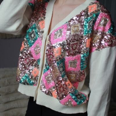 GILET SEQUINS